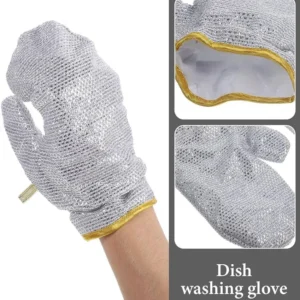 Stainless Steel Mesh Dishwashing Glove - Heavy-Duty Scrubber for Stubborn Stains