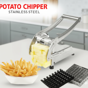 Premium Stainless Steel Potato Chipper & French Fry Cutter – Effortless Slicing for Perfect Fries, Veggies & More
