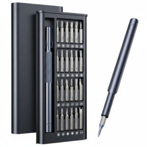 24-in-1 Precision Screwdriver Set with Magnetic Bits & Portable Aluminum Case – Professional Repair Tool Kit for Electronics, Mobile Phones, Laptops, Watches & Gadgets