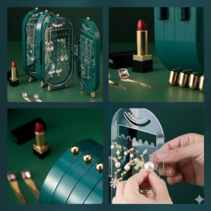 LuxeGlide Folding Portable Jewelry Organizer